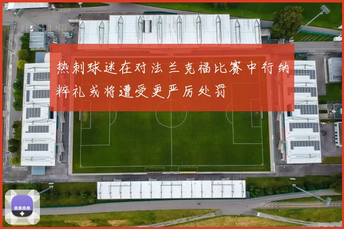 热刺球迷在对法兰克福比赛中行纳粹礼或将遭受更严厉处罚