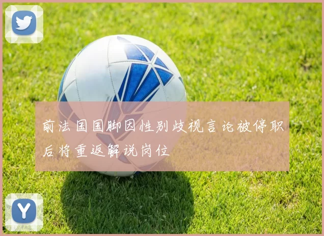 前法国国脚因性别歧视言论被停职后将重返解说岗位